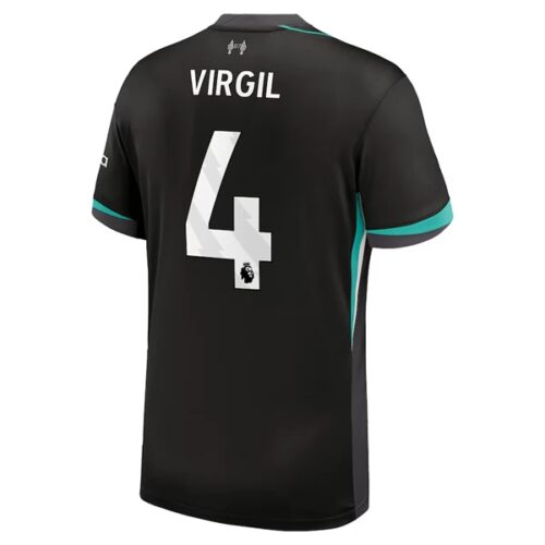 Liverpool Virgil van Dijk 4 Bortedrakt 2024 25 Fotballdrakter