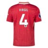 Liverpool Virgil van Dijk 4 Hjemmedrakt 2024 25 Fotballdrakter