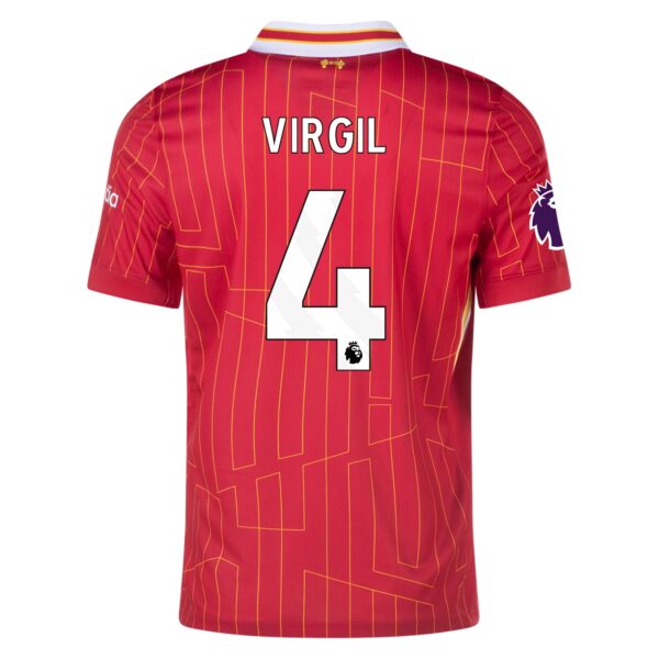 Liverpool Virgil van Dijk 4 Hjemmedrakt 2024-25 Fotballdrakter