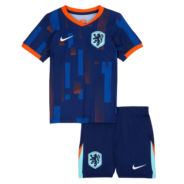 Nederland Barn Borte Draktsett 2024 Fotballdrakter
