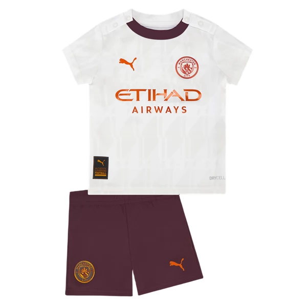 Manchester City Barn Borte Draktsett 2023-24 Fotballdrakter
