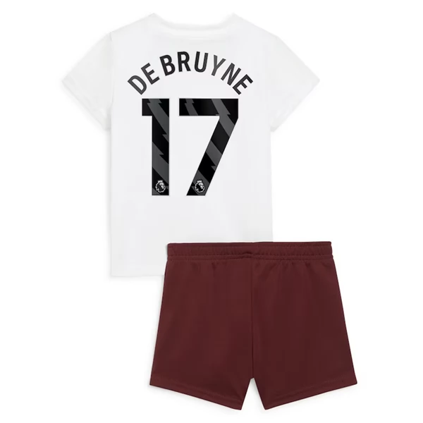 Manchester City Kevin De Bruyne 17 Barn Borte Draktsett 2023-24 Fotballdrakter