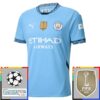 Manchester City Hjemmedrakt Champions League With Patch 2024 25 Fotballdrakter