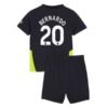 Manchester City Bernardo 20 Barn Borte Draktsett 2024 2025 Fotballdrakter