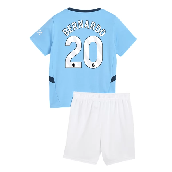 Manchester City Bernardo 20 Barn Hjemme Draktsett 2024 2025 Fotballdrakter