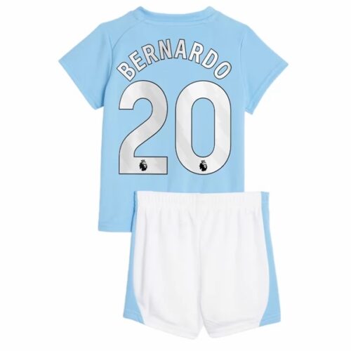 Manchester City Bernardo 20 Barn Hjemme Draktsett 2023 2024 Fotballdrakter