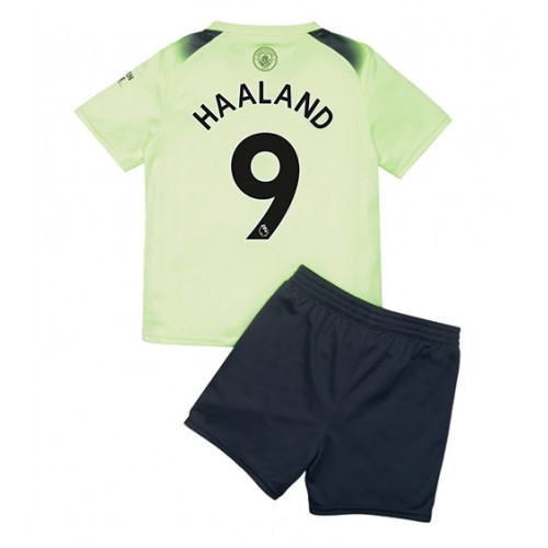 Manchester City Erling Haaland 9 Barn Tredje Draktsett 2022-23 Fotballdrakter