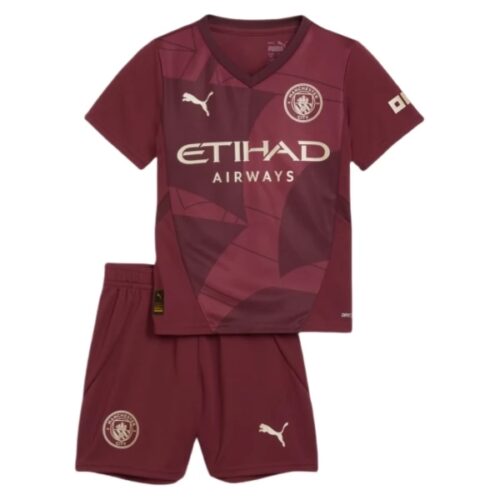 Manchester City Erling Haaland 9 Barn Tredje Draktsett 2024 2025 Fotballdrakter
