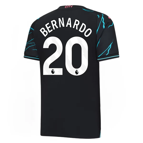 Manchester City Bernardo Silva 20 Tredjedrakt 2023-24 Fotballdrakter