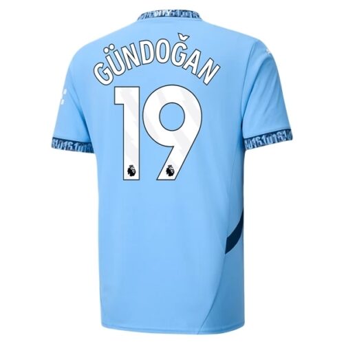 Manchester City Gündoğan 19 Hjemme Fotballdrakter 2024 25