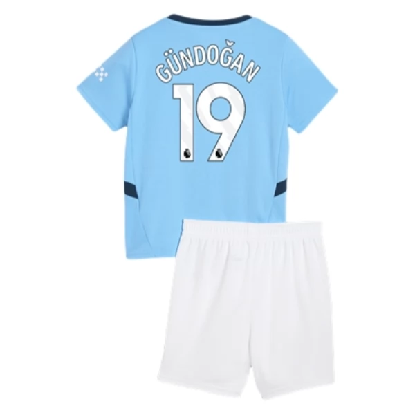 Manchester City Gündoğan 19 Barn Hjemme Draktsett Fotball 2024-25