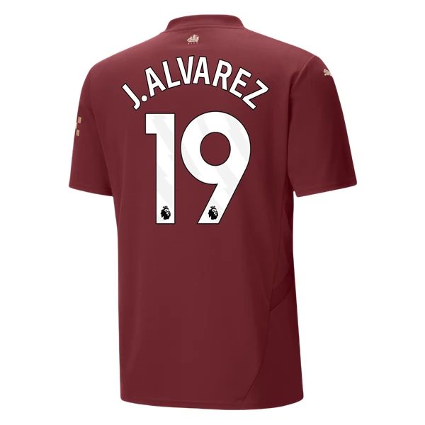 Manchester City J. Alvarez 19 Tredjedrakt 2024-25 Fotballdrakter