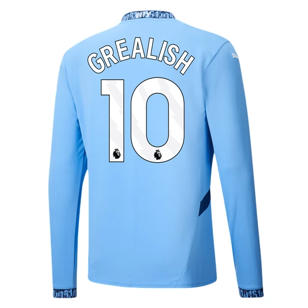 Manchester City Jack Grealish 10 Hjemmedrakt 2024-25 Fotballdrakter – Langermet