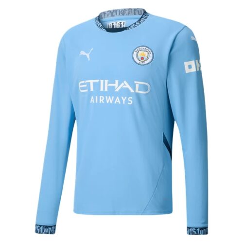 Manchester City Jack Grealish 10 Hjemmedrakt 2024 25 Fotballdrakter Langermet