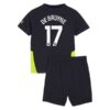 Manchester City Kevin De Bruyne 17 Barn Borte Draktsett 2024 2025 Fotballdrakter