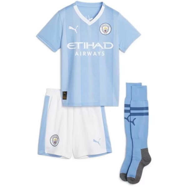 Manchester City Barn Hjemme Draktsett 2023-24 Fotballdrakter