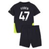 Manchester City Phil Foden 47 Barn Borte Draktsett 2024 2025 Fotballdrakter