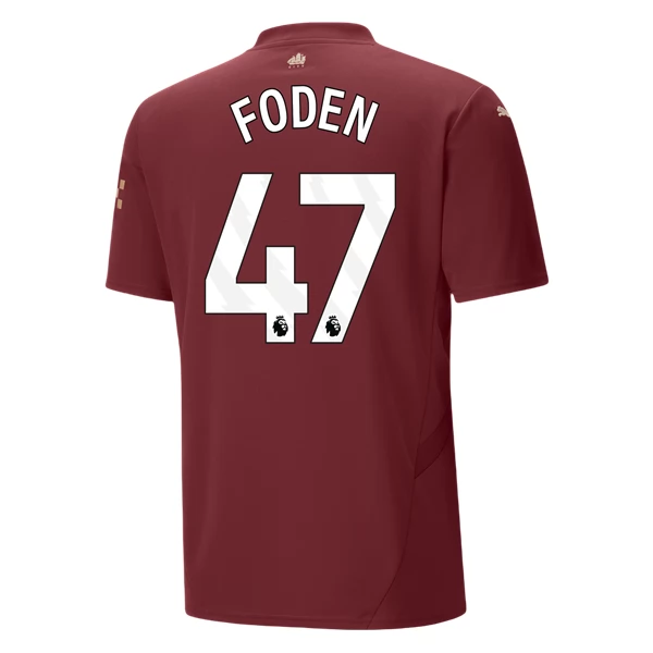 Manchester City Phil Foden 47 Tredjedrakt 2024-25 Fotballdrakter