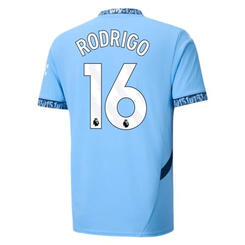 Manchester City Rodrigo 16 Hjemmedrakt 2024 25 Fotballdrakter