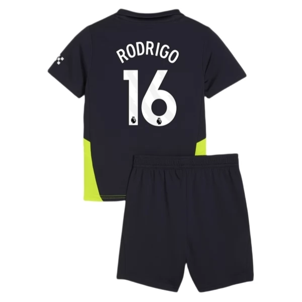 Manchester City Rodrigo 16 Barn Borte Draktsett 2023 2024 Fotballdrakter