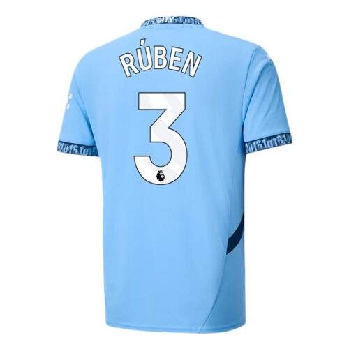Manchester City Rúben 3 Hjemmedrakt 2024 25 Fotballdrakter
