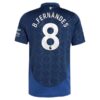 Manchester United BFernandes 8 Bortedrakt 2024 25 Fotballdrakter