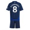Manchester United BFernandes 8 Barn Borte Draktsett 2024 25 Fotballdrakter