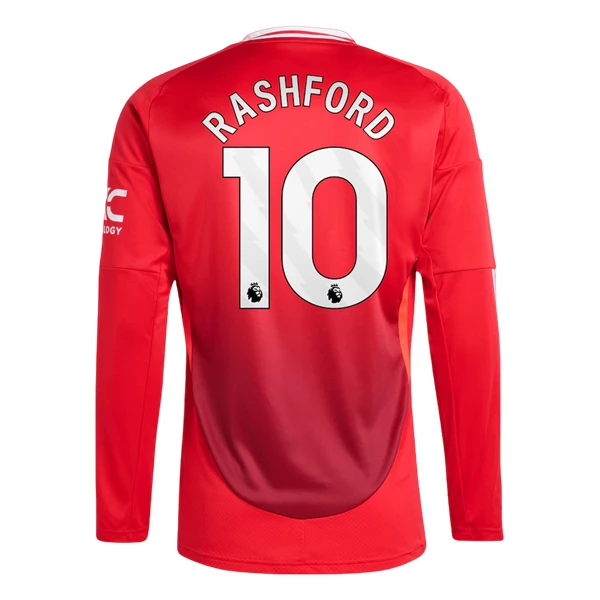 Manchester United Marcus Rashford 10 Hjemmedrakt 2024-25 Fotballdrakter – Langermet
