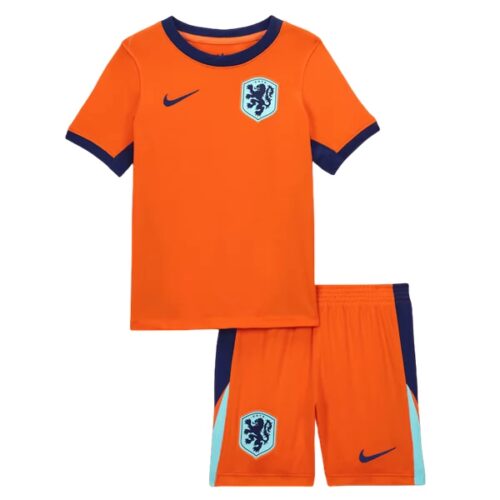 Nederland Barn Hjemme Draktsett 2024 Fotballdrakter