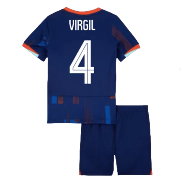 Nederland Virgil van Dijk 4 Barn Borte Draktsett Fotball 2024