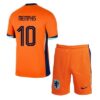 Niederlande Memphis 10 Barn Hjemme Draktsett 2024 Fotballdrakter