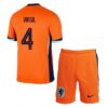 Niederlande Virgil 4 Barn Hjemme Draktsett 2024 Fotballdrakter