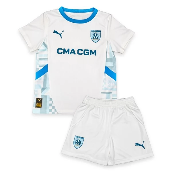Olympique Marseille Barn Hjemme Draktsett 2024 2025 Fotballdrakter
