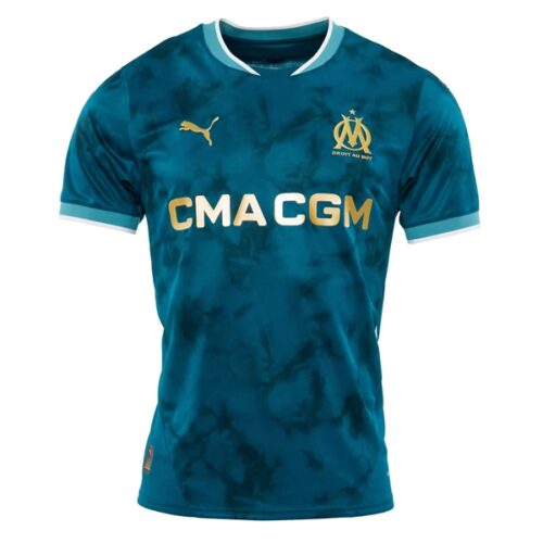 Olympique de Marseille Bortedrakt 2024 25 Fotballdrakter