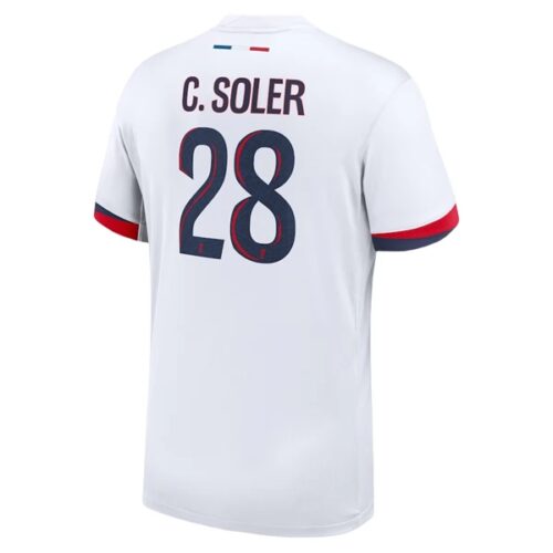 Paris Saint Germain PSG CSoler 28 Bortedrakt 2024 25 Fotballdrakter