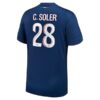Paris Saint Germain PSG CSoler 28 Hjemmedrakt 2024 25 Fotballdrakter