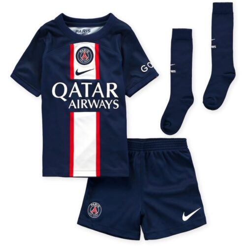 Paris Saint Germain PSG Lionel Messi 30 Barn Hjemme Draktsett 2022 23 Fotballdrakter