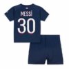 Paris Saint Germain PSG Lionel Messi 30 Barn Hjemme Draktsett 2023 2024 Fotballdrakter