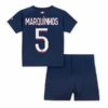 Paris Saint Germain PSG Marquinhos 5 Barn Hjemme Draktsett 2023 2024 Fotballdrakter