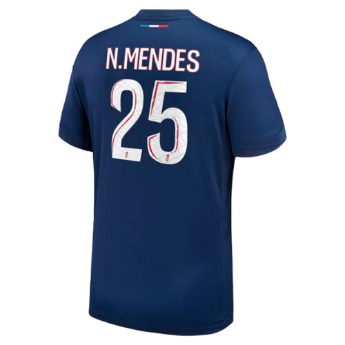 Paris Saint Germain PSG NMendes 25 Hjemmedrakt 2024 25 Fotballdrakter