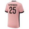 Paris Saint Germain PSG NMendes 25 Tredjedrakt 2024 25 Fotballdrakter