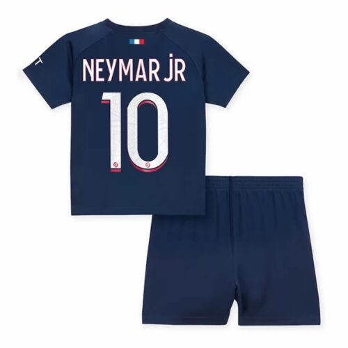 Paris Saint Germain PSG Neymar Jr 10 Barn Hjemme Draktsett 2023 2024 Fotballdrakter