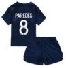 Paris Saint Germain PSG Paredes 8 Barn Hjemme Draktsett 2022 23 Fotballdrakter
