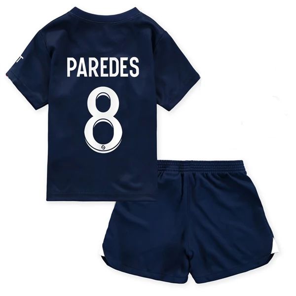 Paris Saint Germain PSG Paredes 8 Barn Hjemme Draktsett 2022-23 Fotballdrakter