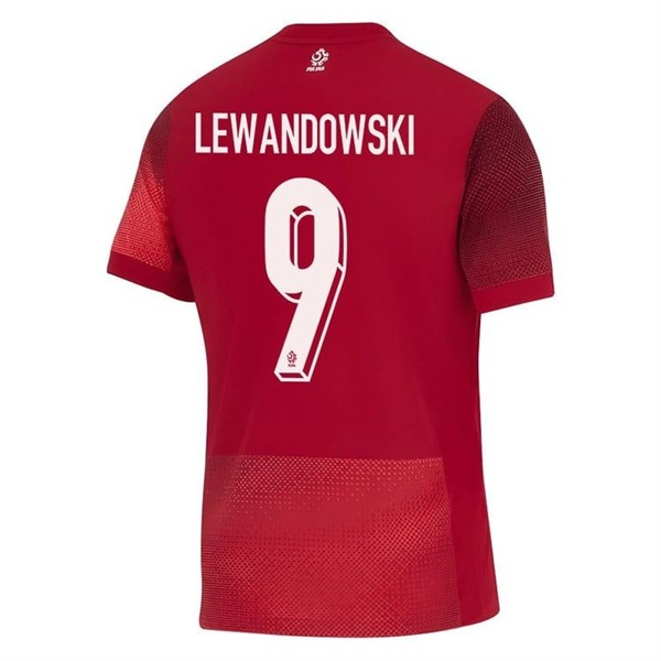 Polen Robert Lewandowski 9 Borte Fotballdrakter 2024