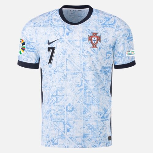 Portugal Cristiano Ronaldo 7 Bortedrakt 2024 Fotballdrakter