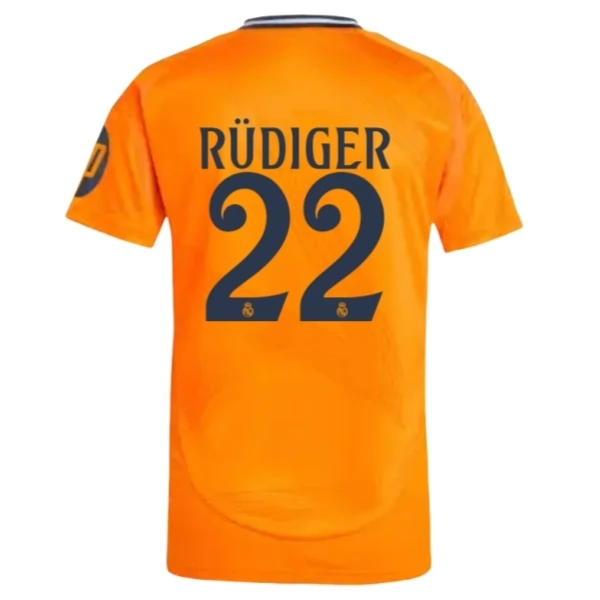 Real Madrid Antonio Rüdiger 22 Bortedrakt 2024-25 Fotballdrakter