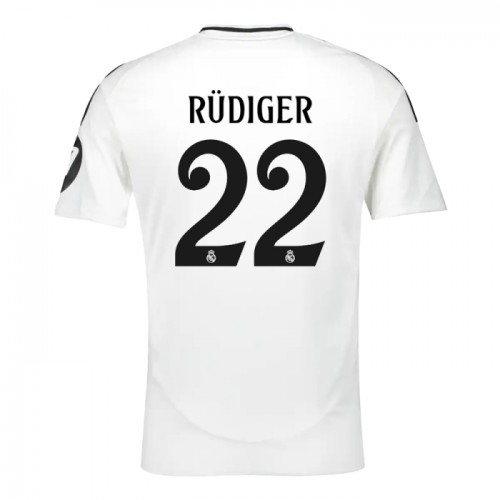 Real Madrid Antonio Rüdiger 22 Hjemmedrakt 2024-25 Fotballdrakter