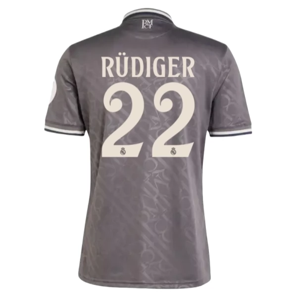 Real Madrid Antonio Rüdiger 22 Tredjedrakt 2024-25 Fotballdrakter