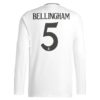 Real Madrid Bellingham 5 Hjemmedrakt 2024 25 Fotballdrakter Langermet